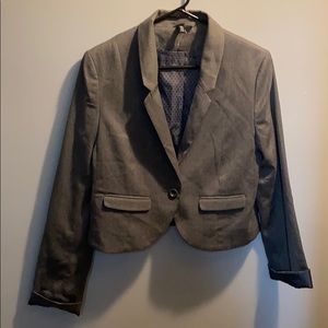 H&M Cropped Gray Blazer